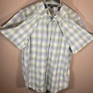 Sean John XXL Green/Blue/White Dress Shirt